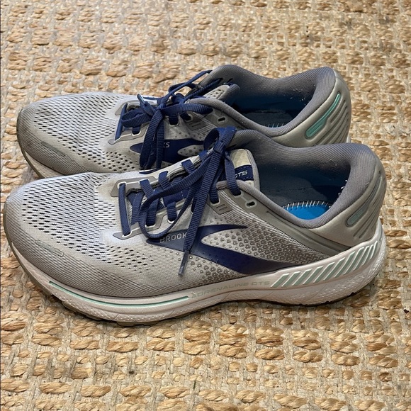 Brooks Gray and Navy Athletic Sneakers - Picture 2 of 9